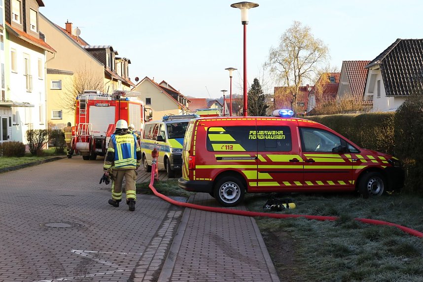 Gartenlaubenbrand im Nordh&auml;user Kastanienweg
