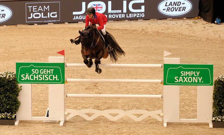 Peter Blei unterwegs auf der "Partner Pferd" in Leipzig