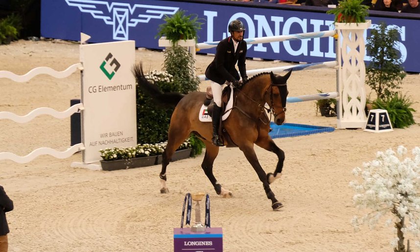 Peter Blei unterwegs auf der "Partner Pferd" in Leipzig