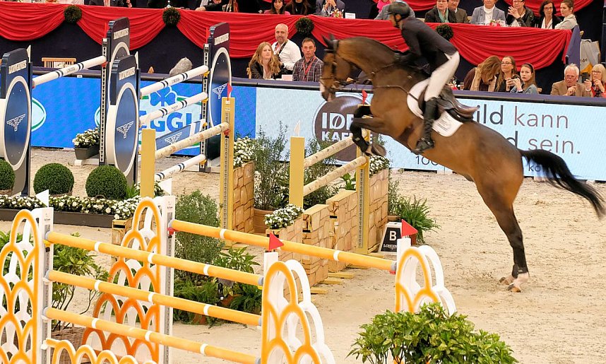Peter Blei unterwegs auf der "Partner Pferd" in Leipzig