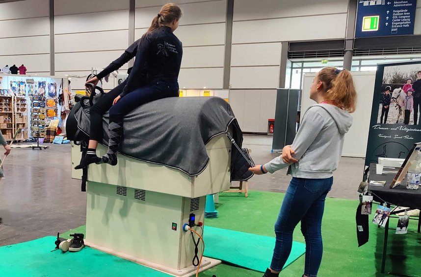 Peter Blei unterwegs auf der "Partner Pferd" in Leipzig