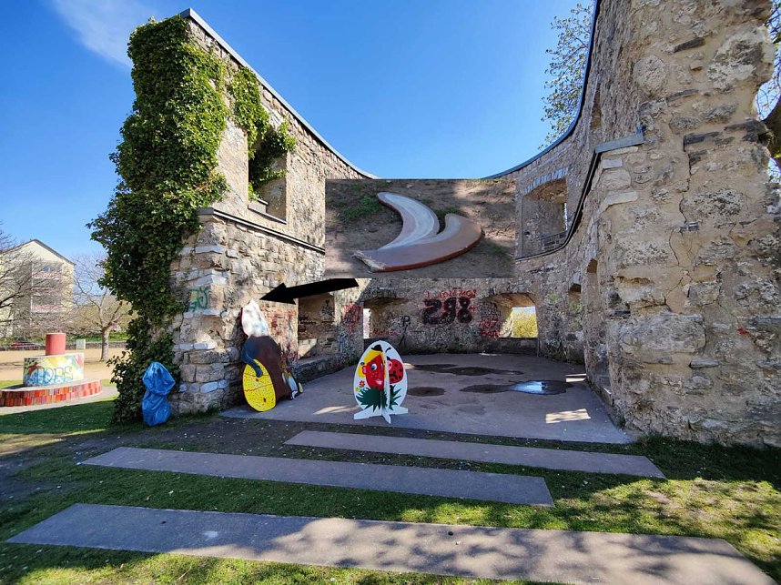 Peter Blei auf Osterspaziergang