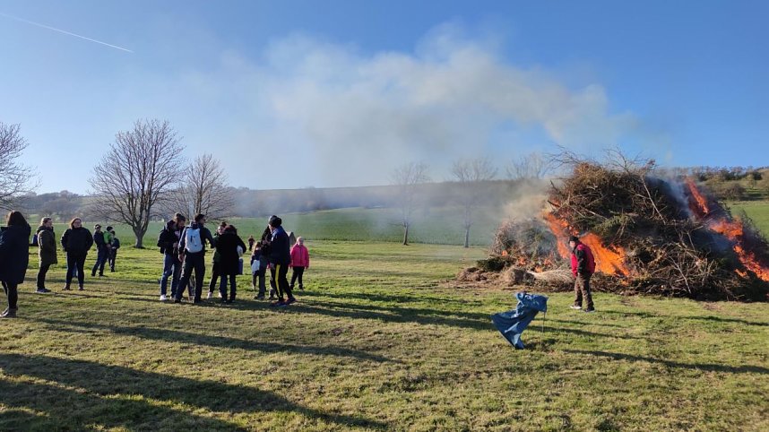 Osterfeuer in Kleinbodungen