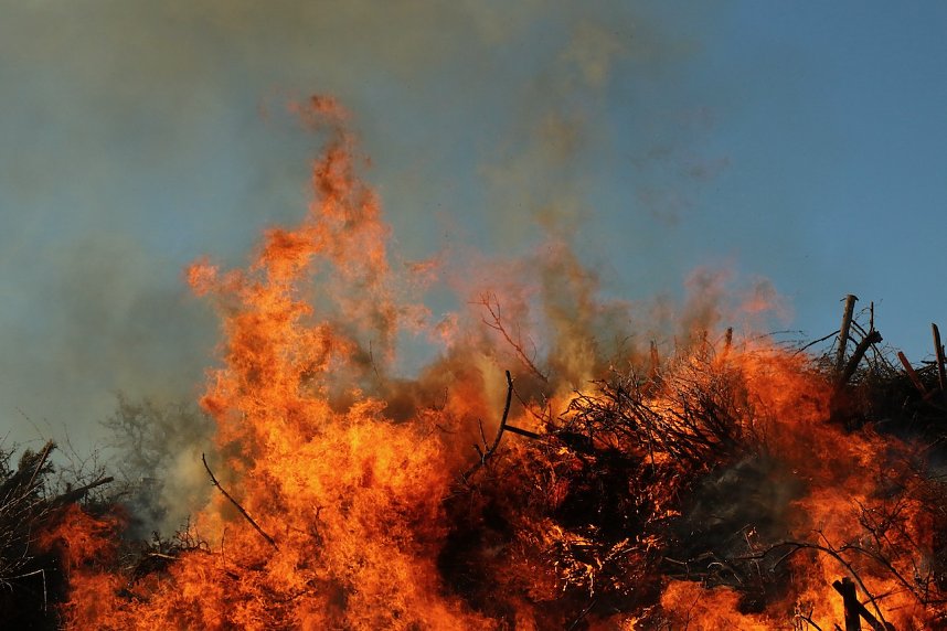 Osterfeuer bei Krimderode