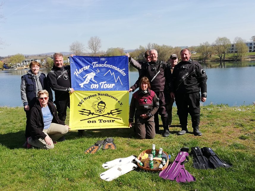 Friedenstauchen am Kiesschacht