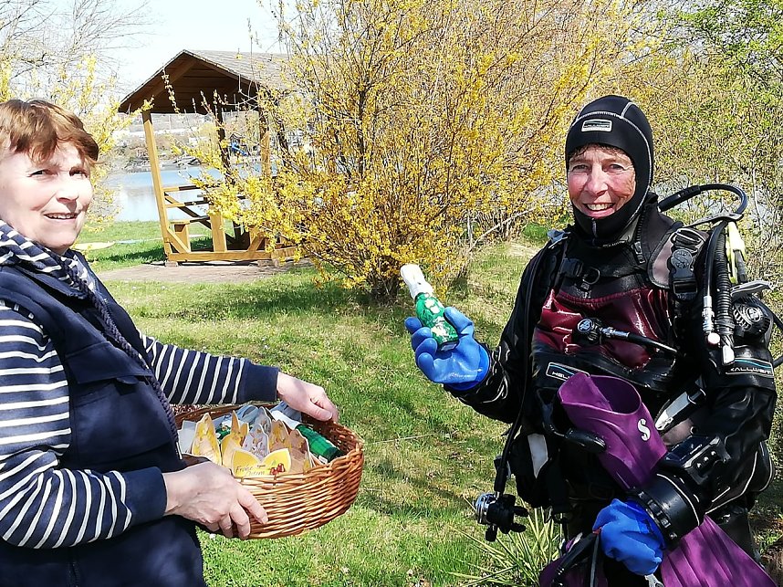 Friedenstauchen am Kiesschacht