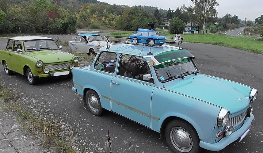 DDR-Oldtimer bei der Ausfahrt 2020