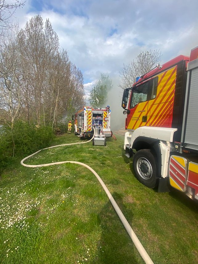 Feuer beim Kanu-Sport-Verein