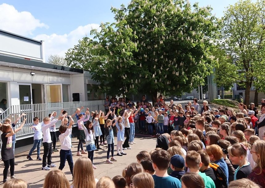 Er&ouml;ffnung des neuen Hort-Geb&auml;udes des K&auml;the-Kollwitz Grundschule