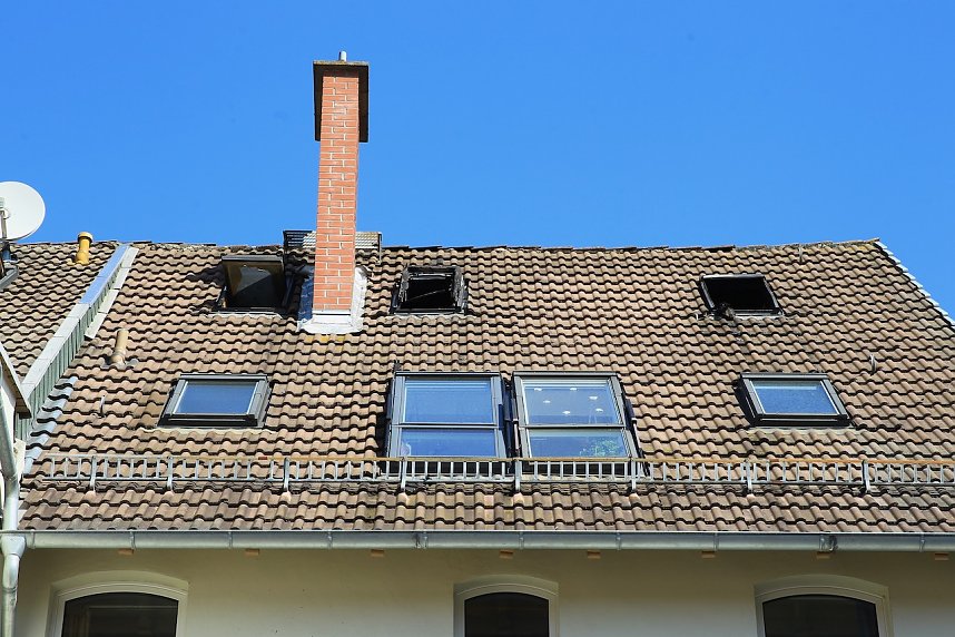 Dachgeschosswohnung ausgebrannt
