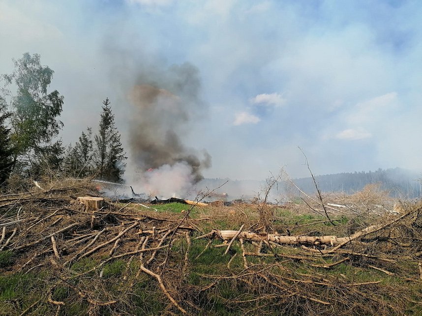 Waldbrand im Birkenmoor