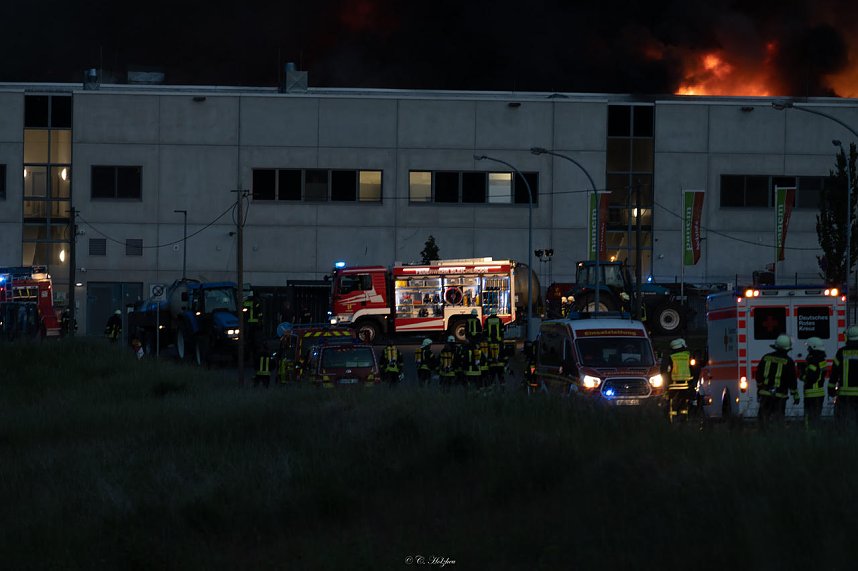 Impressionen vom Brandort in Bleicherode