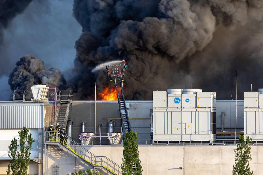 Impressionen vom Brandort in Bleicherode