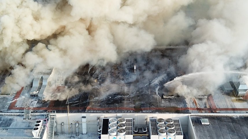 Gro&szlig;brand bei Panem in Bleicherode