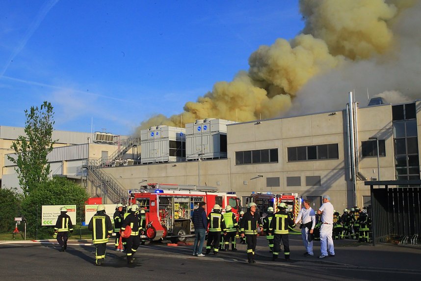 Gro&szlig;brand bei Panem in Bleicherode