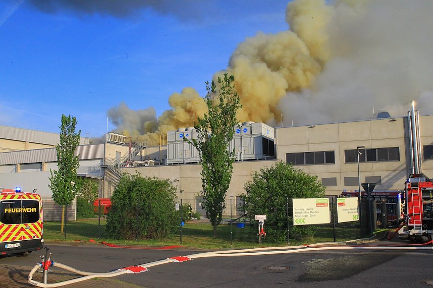Gro&szlig;brand bei Panem in Bleicherode