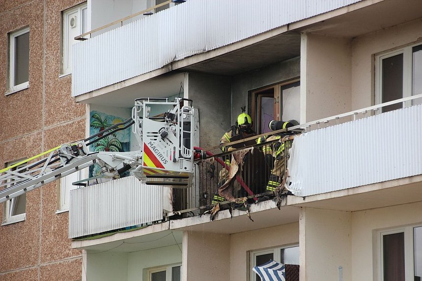 Balkonbrand in Nordhausen