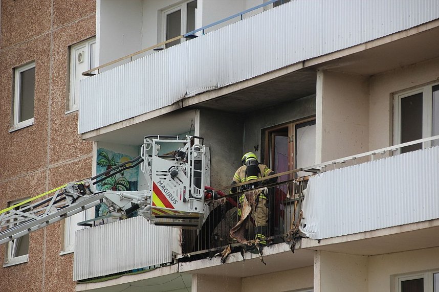 Balkonbrand in Nordhausen