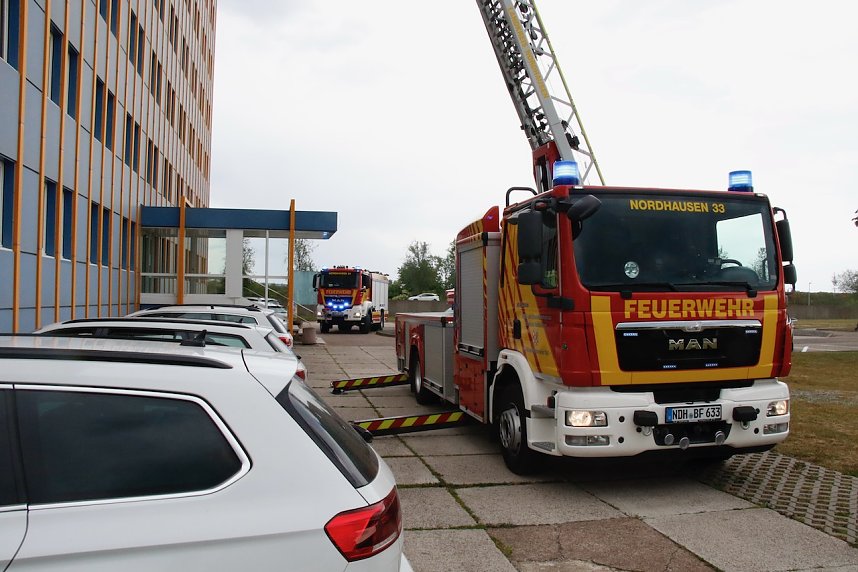 Auf dem Schachtbaugel&auml;nde fand heute eine Gro&szlig;&uuml;bung von Feuerwehr und Rettungskr&auml;ften statt