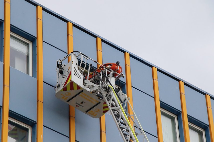 Auf dem Schachtbaugel&auml;nde fand heute eine Gro&szlig;&uuml;bung von Feuerwehr und Rettungskr&auml;ften statt