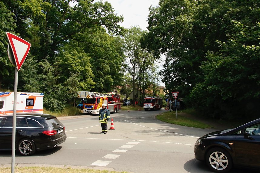 Brand am Gehege