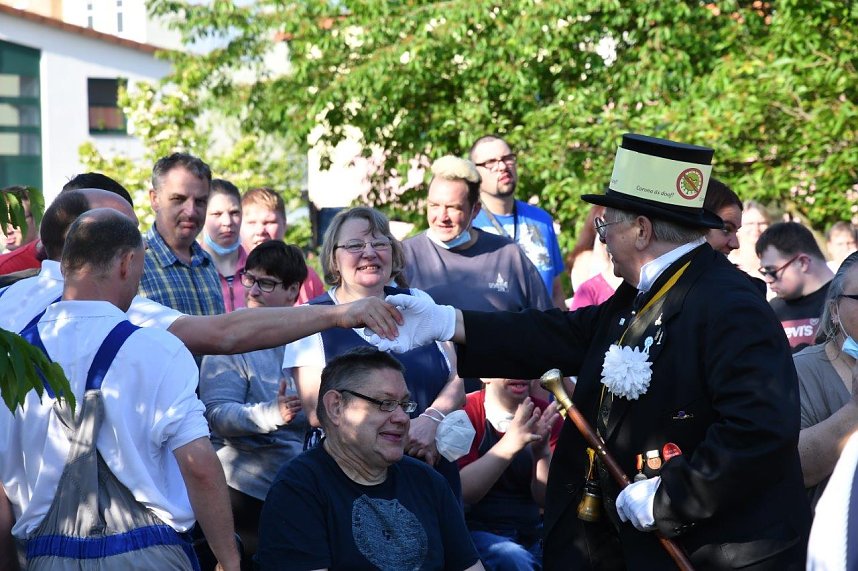 Rolandgruppe bei den Nordth&uuml;ringer Werkst&auml;tten