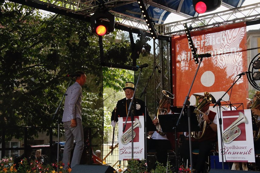 Das 52. Rolandsfest wurde nach zwei Jahren Pause heute auf dem Rathausplatz in Nordhausen er&ouml;ffnet