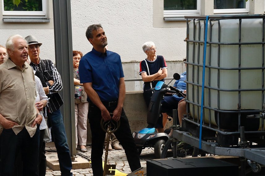 Das 52. Rolandsfest wurde nach zwei Jahren Pause heute auf dem Rathausplatz in Nordhausen er&ouml;ffnet