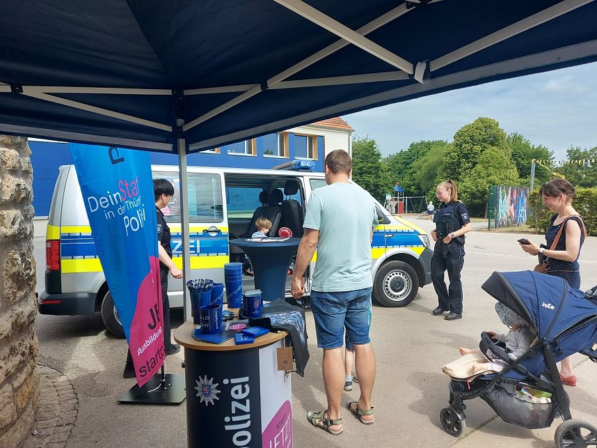 Die Nordth&uuml;ringer Polizei stellte sich vor