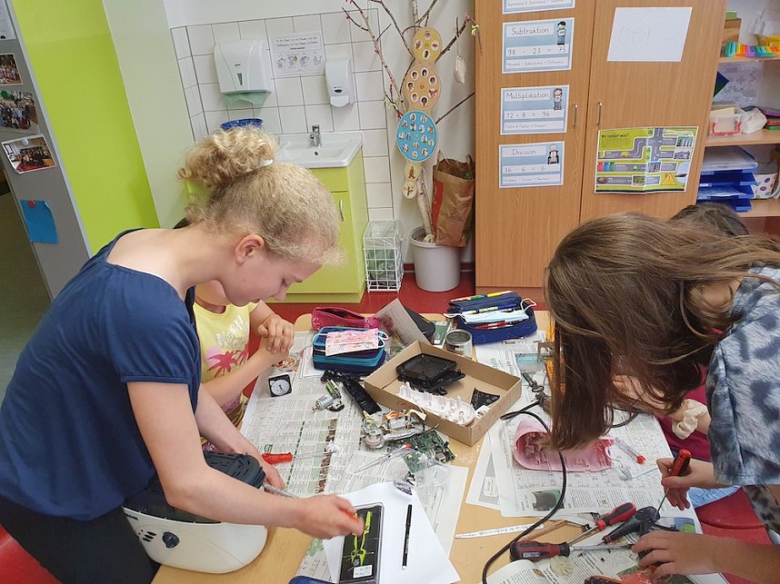 M&uuml;llprojekt in der Grundschule Werther