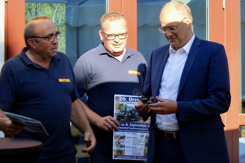 Verleihung der Ehrenplaketten des Landkreises Nordhausen 2022 in der Kalkh&uuml;tte in Urbach