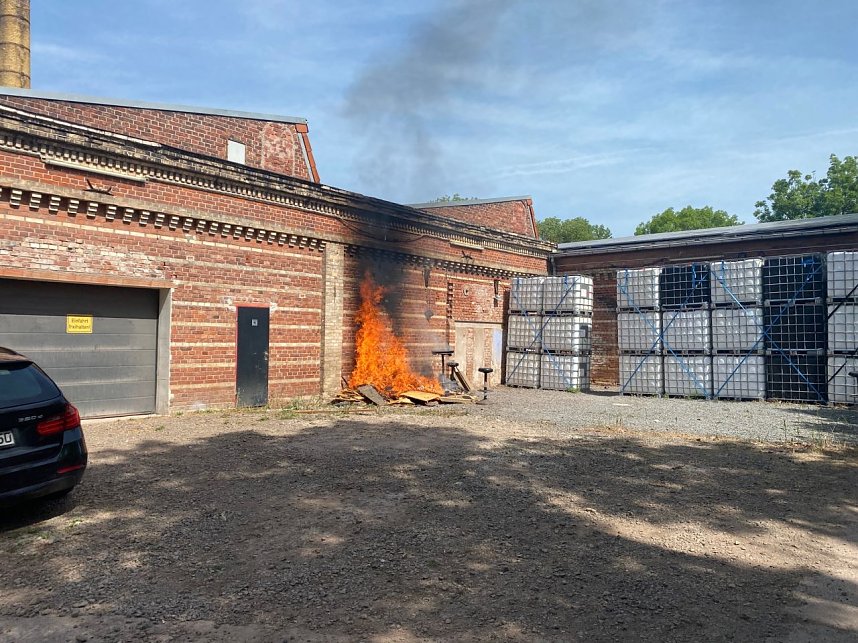 Brand an der Alten Weberei