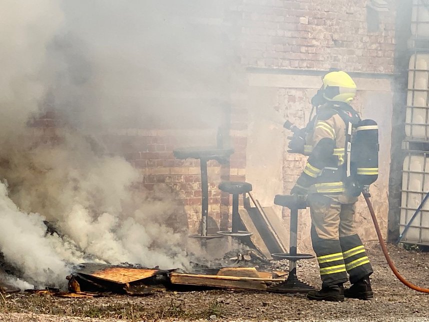 Brand an der Alten Weberei