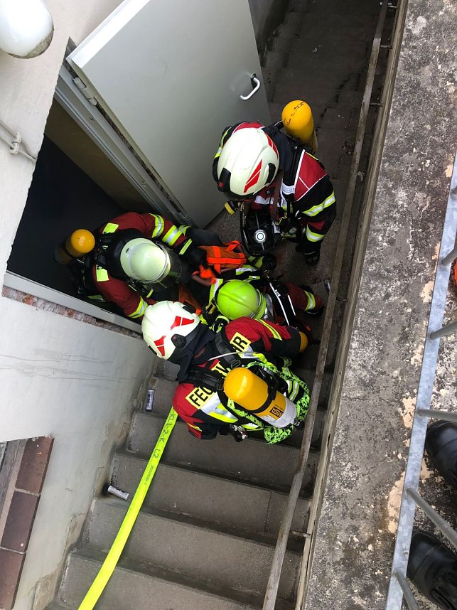Die Feuerwehr in Harztor probte am Wochenende den Ernstfall