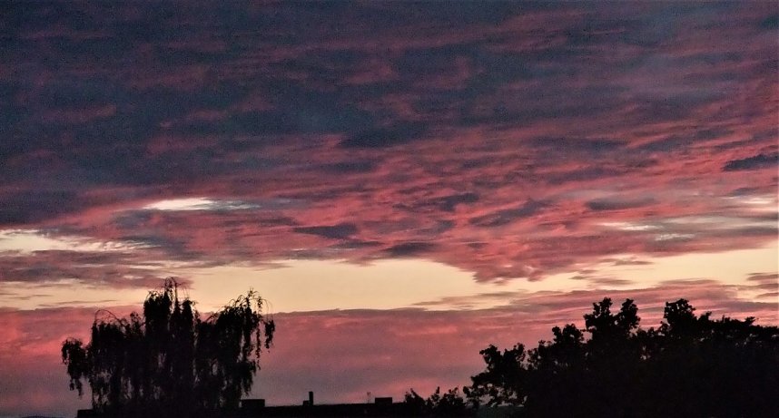 Weitere Impressionen vom purpurnen Abendhimmel von Michael M&uuml;ller