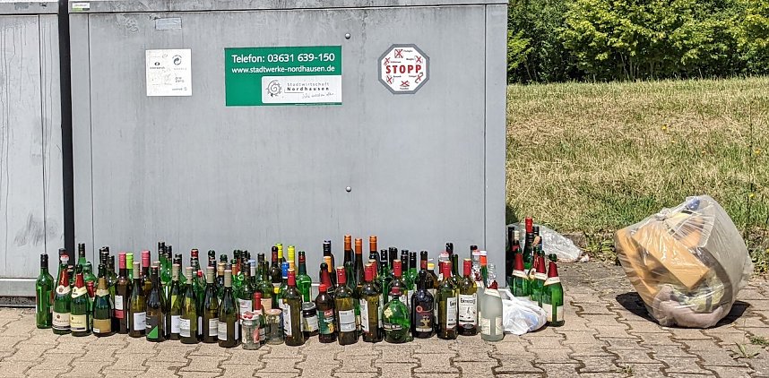 Glascontainer in Nordhausen