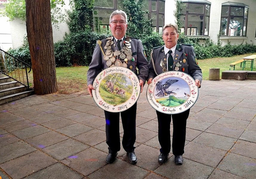 Das frisch gebackene Sch&uuml;tzenk&ouml;nigspaar 