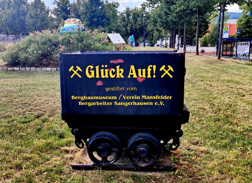 Peter Blei unterwegs in Sangerhausen