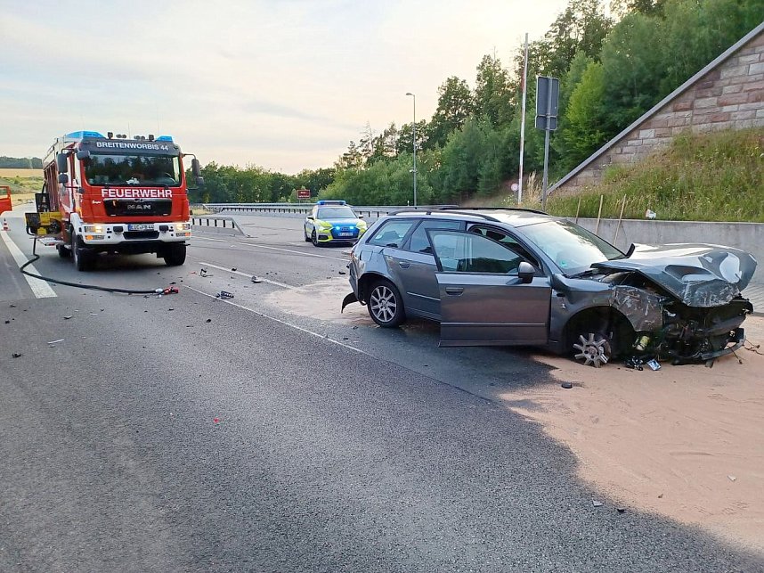 Unfall zwischen Bleicherode und Breitenworbis