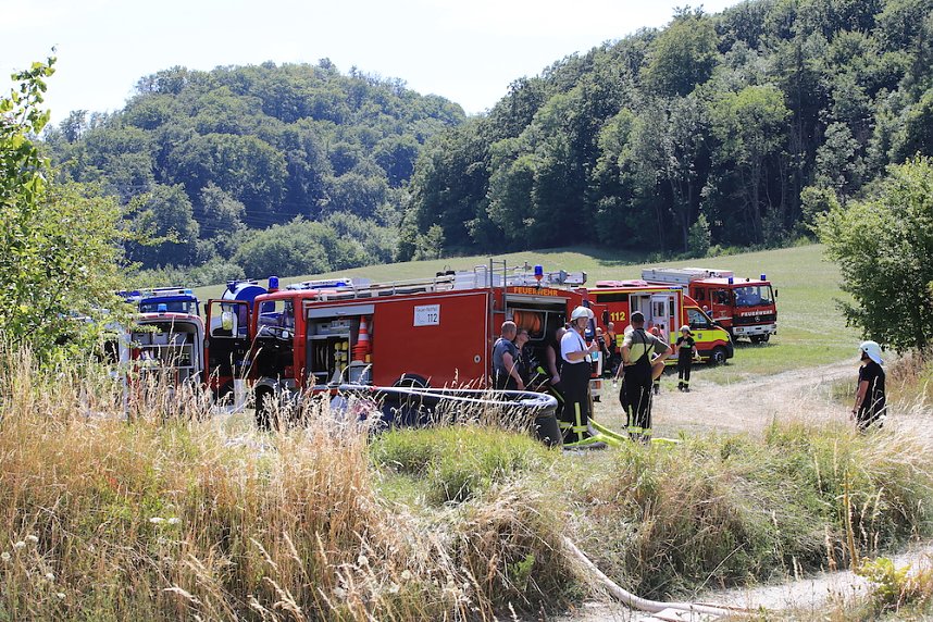 Waldbrand bei Wernrode