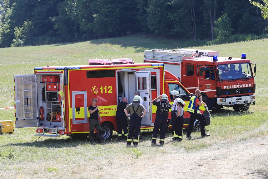 Waldbrand bei Wernrode