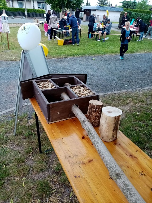 Bienenhotel mit angeschlossener Wiese