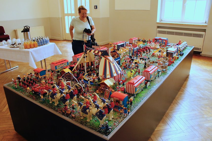 Playmobil-Ausstellung in Bleicherode kurz vor der Er&ouml;ffnung