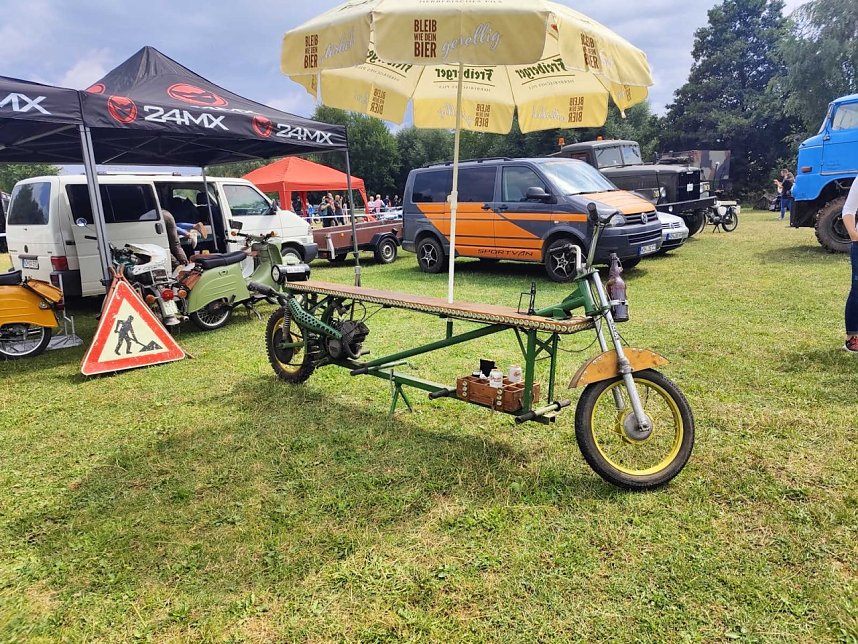 Peter Blei beim Motorradtreff in Harzungen