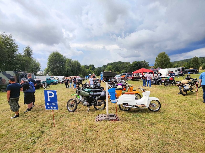 Peter Blei beim Motorradtreff in Harzungen