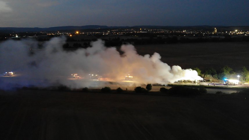 Luftbilder von der Unfallstelle