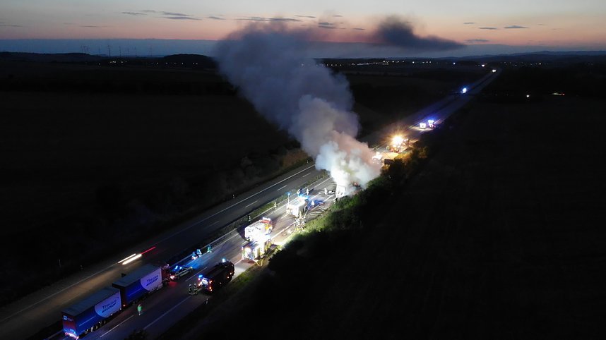 Luftbilder von der Unfallstelle