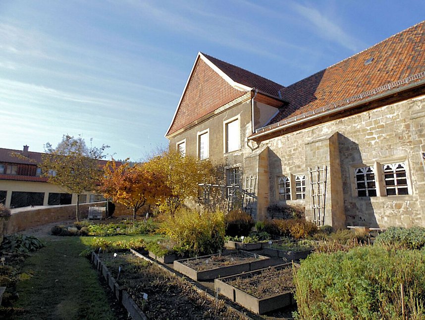 Peter Blei unterwegs im Kloster Michaelisstein