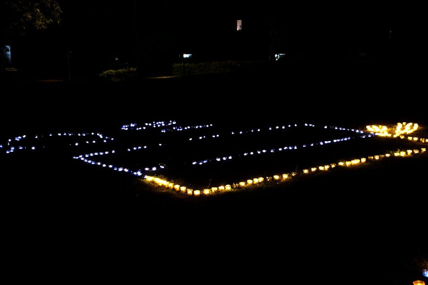 Peter Blei unterwegs auf dem Lichterfest