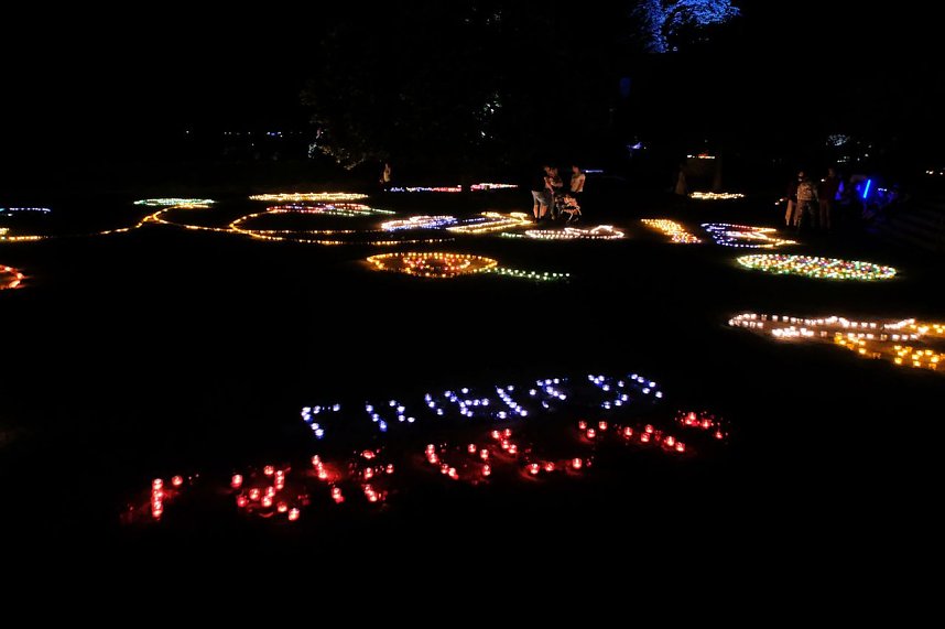 Peter Blei unterwegs auf dem Lichterfest